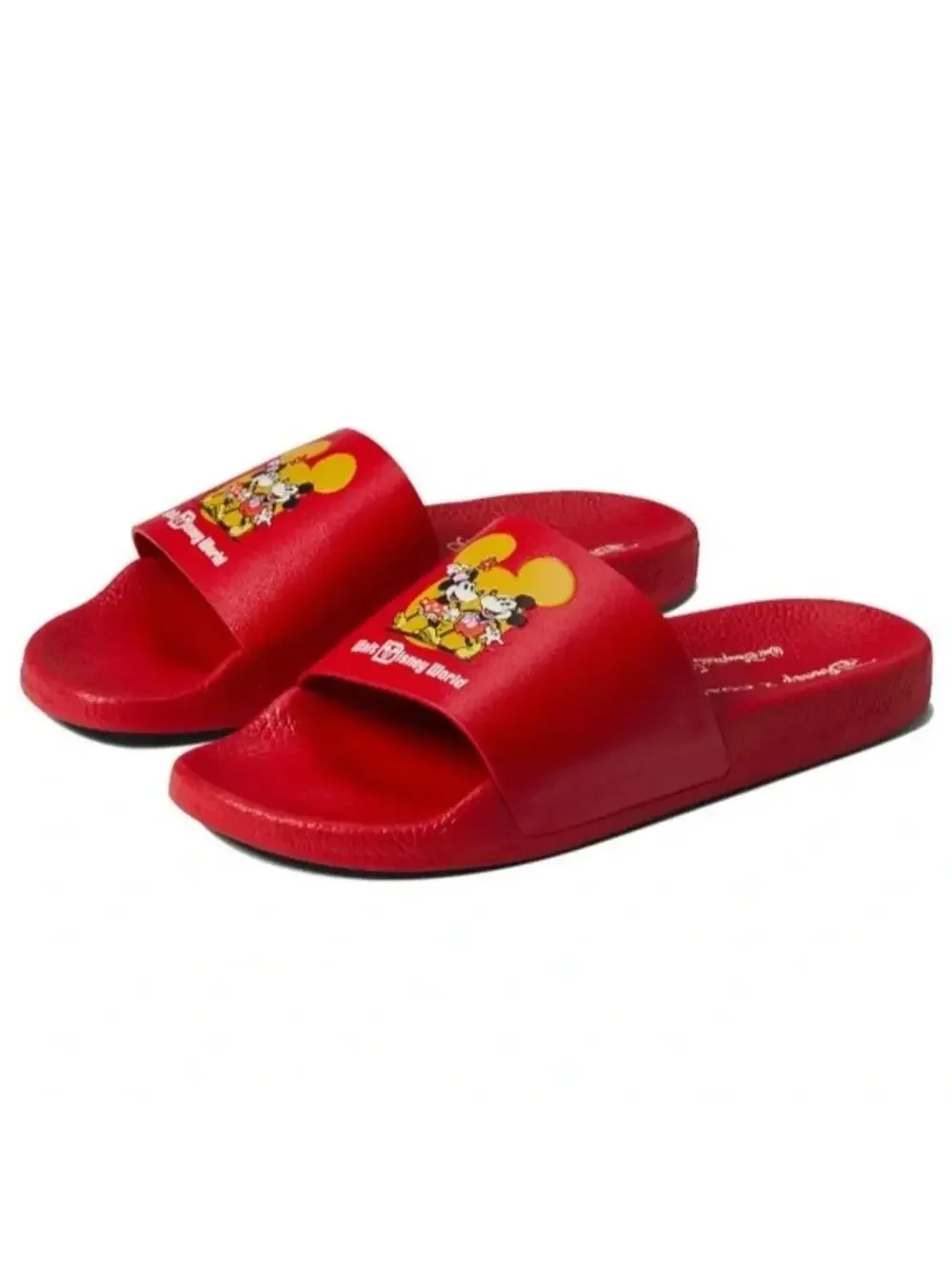 New Coach x Disney Slide Red Mickey Mouse And Minnie Mouse Disney World 7